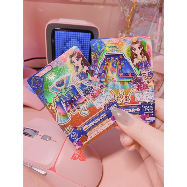 [[BOOKED]]SUPER RARE Kartu Aikatsu Premium Jepang Miyabi Hagoromo Princess Tops & bottoms