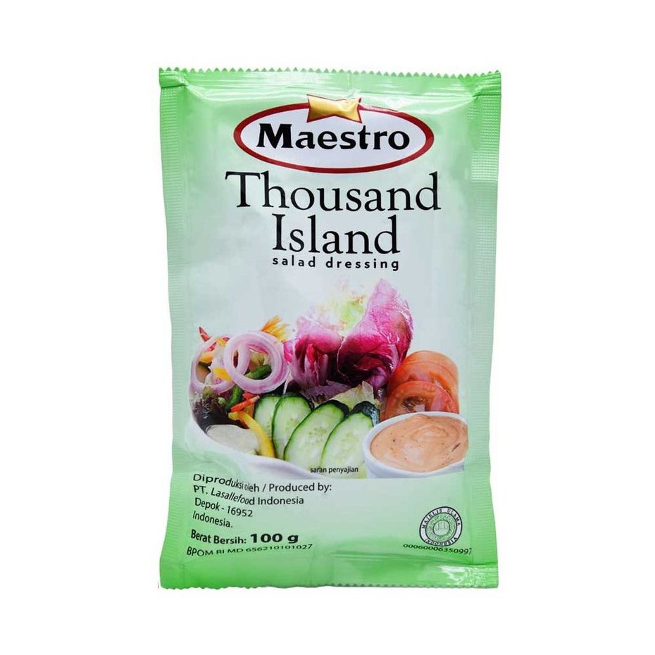 

Maestro Thousand Island Salad Dressing 100 gr