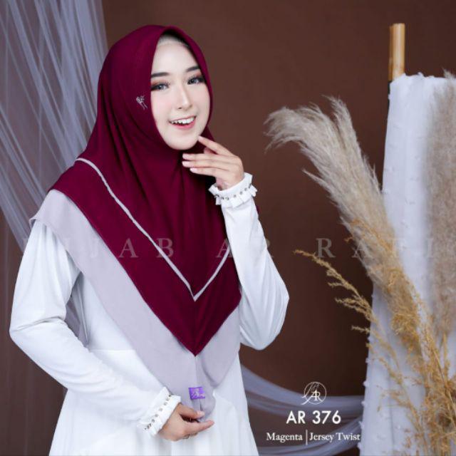 Hijab Ar Rafi AR 376 hijab instan new ar rival  original | INAYAHHIJAB-Magenta