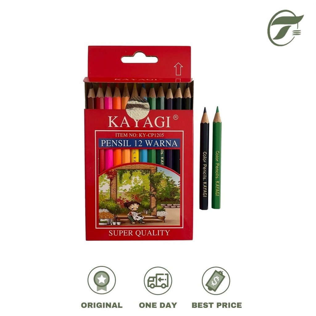 

PENSIL WARNA 12 WARNA KY-CP1205 PENDEK KAYAGI