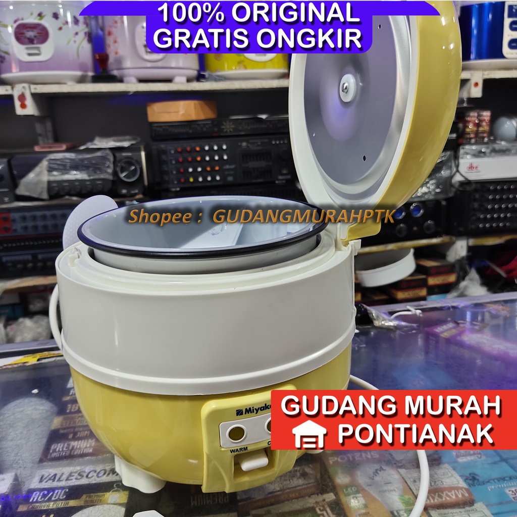 Ricecooker Miyako 1 Liter Penanak Nasi Anti karat anti penyok 1L MCM 610