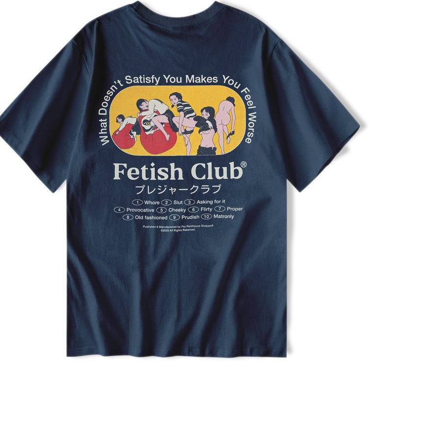 ✥ FETISH NAVY TSHIRT - FLICWORLD ➴