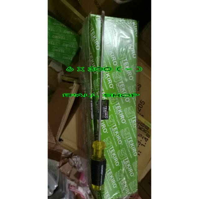 Obeng Gagang Karet 6 x 300 ( - ) Tekiro