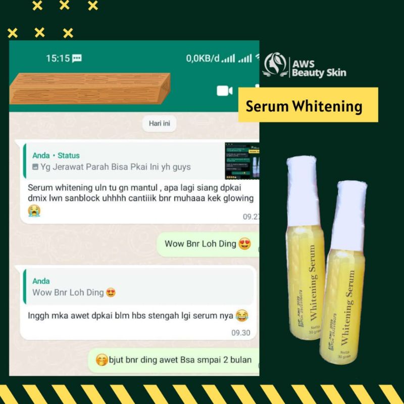 SERUM WHITENING AWS BEAUTY SKIN