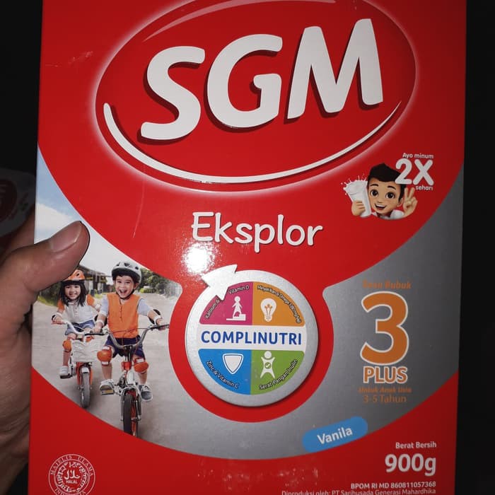 SGM SUSU EKSPLOR 3 PLUS VANILA BOX 900GR Susu Bayi