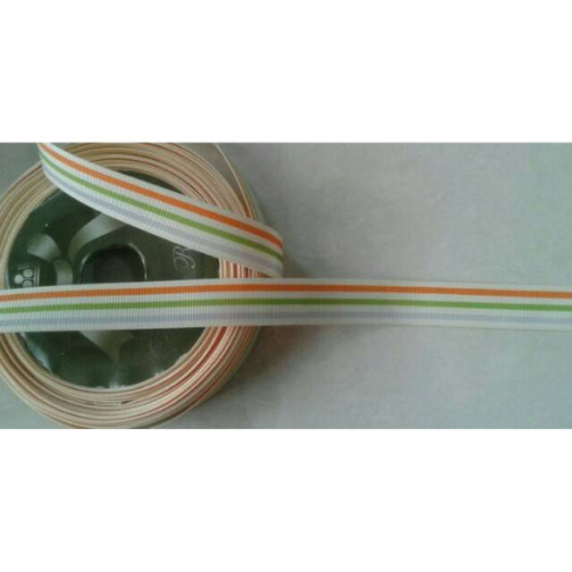 

Pita grosgrain 5/8" garis warna warni