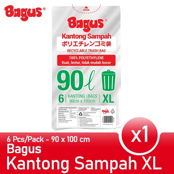 

BAGUS KANTONG SAMPAH XL-6 90L W-22522
