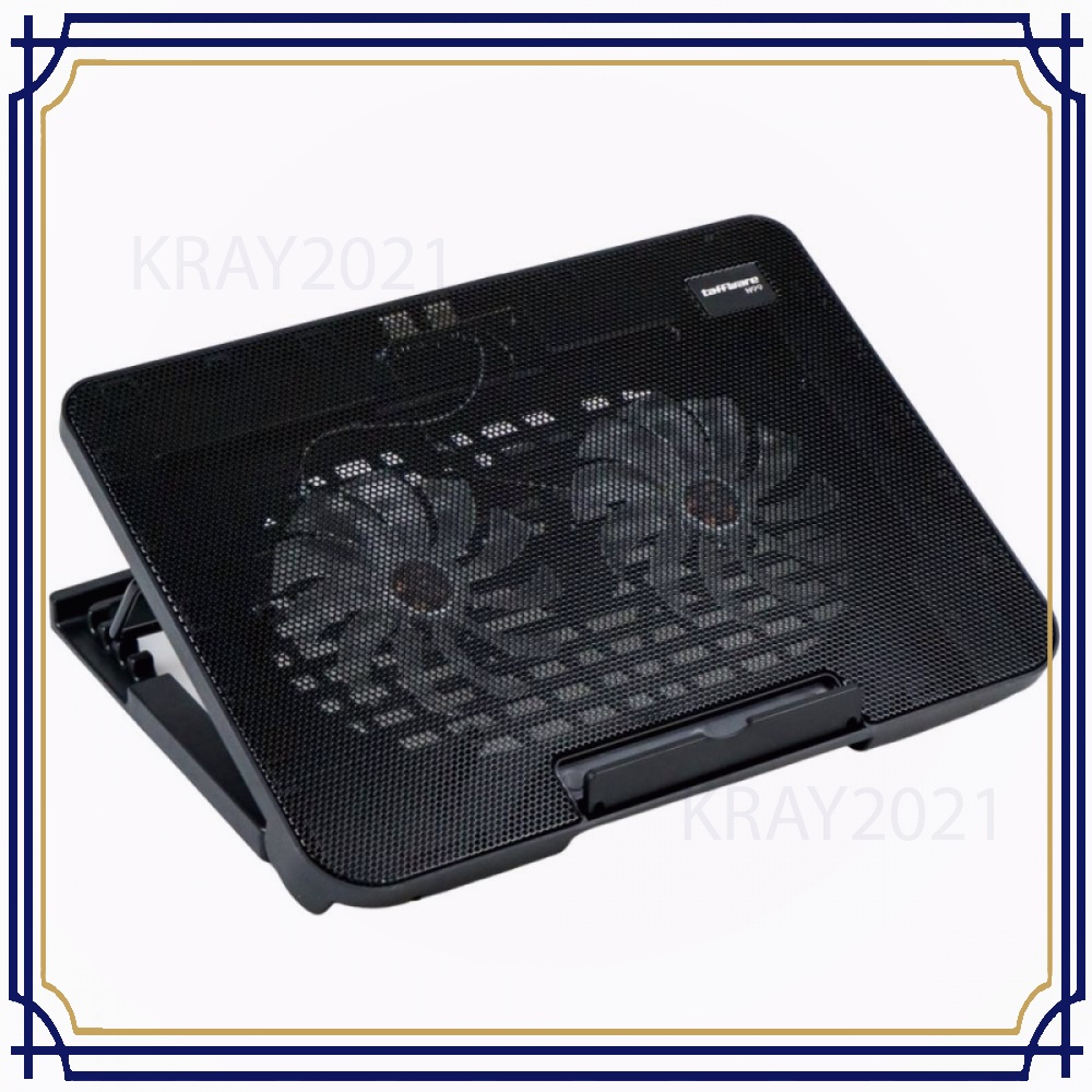 Taffware Cooling Pad Laptop Adjustable Stand 2 Kipas 140mm - CL692