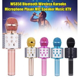 Mic Bluetooth WS-858 Wireless Karoke Portable Microphone