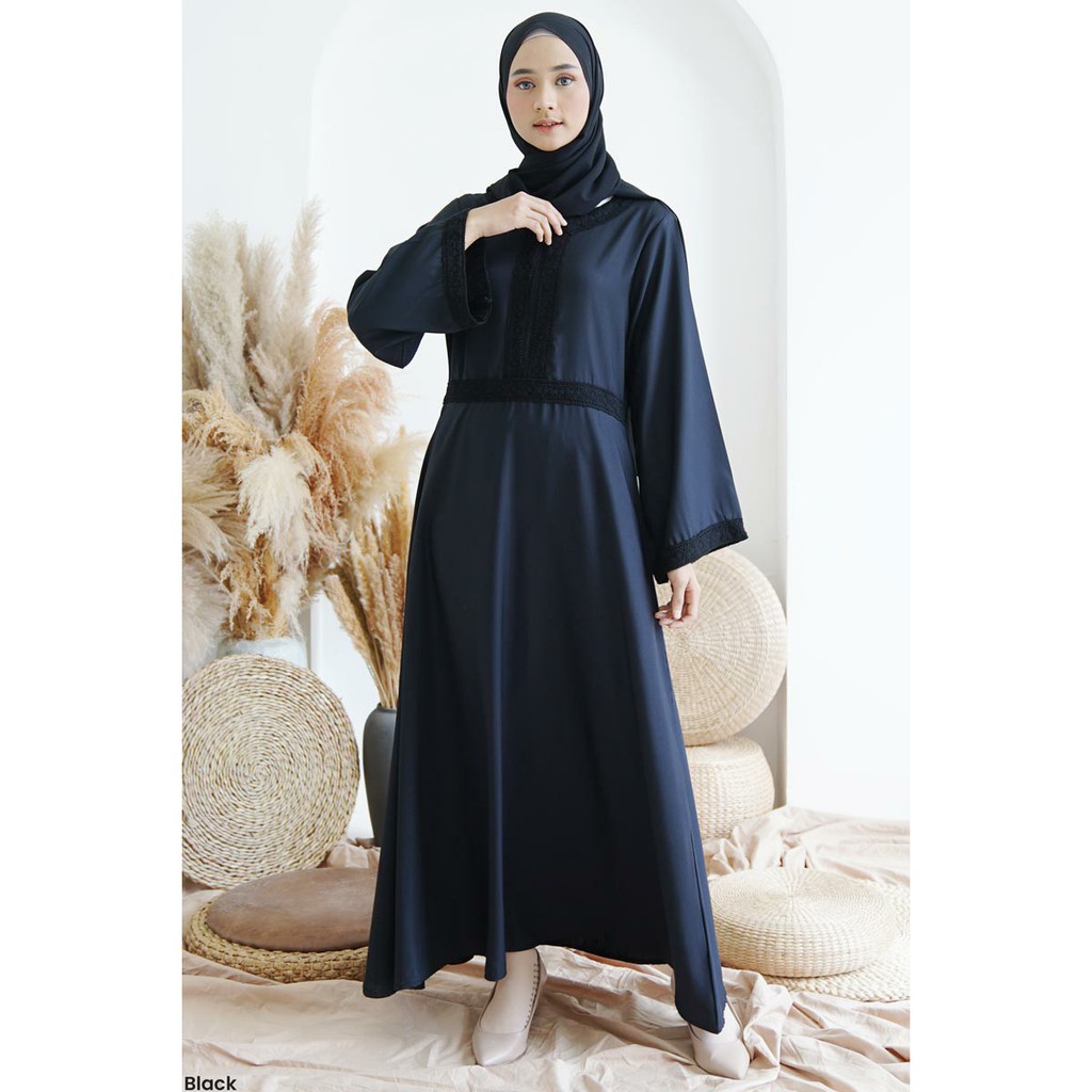 Gamis Renda Brukat Aulia Dress Wanita