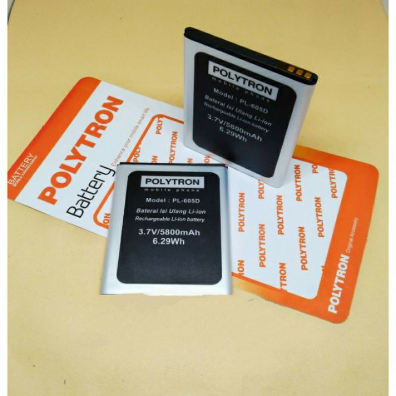Batre Baterai Batere Polytron PL-605D PL-6Q5A R2452/R2457 Original Battery Hp