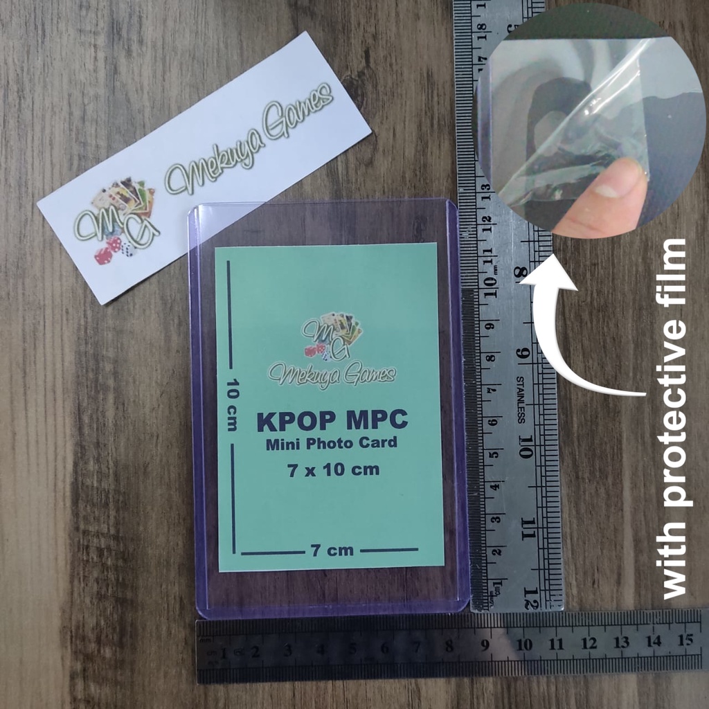 

Bias MPC Toploader Card Case 7x10cm 75x120mm protective film Tarot KPOP Mini Photo Card A7 Name Tag NoPVC Acidfree