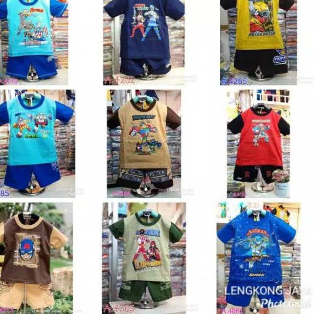 setelan anak Lengkong Jaya. motif dan warna dikirim random sesuai stok tersedia