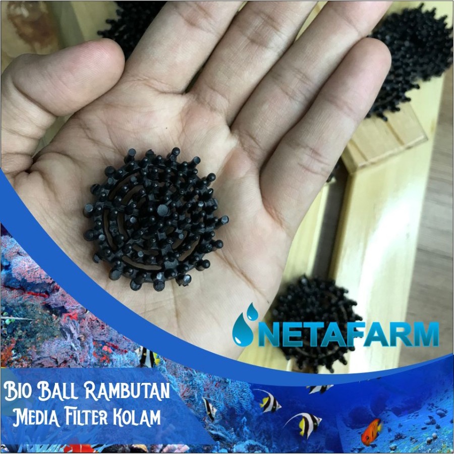 Bioball Bio Ball Rambutan Filter Kolam Aquarium Aquascape 1pcs