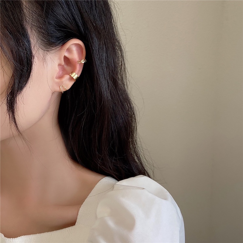 3Pcs Ear Cuff Gold Non-Piercing Ear Clips Cartilage Earring Jewelry For Women Wholesale Fashion Jewelry Gifts New