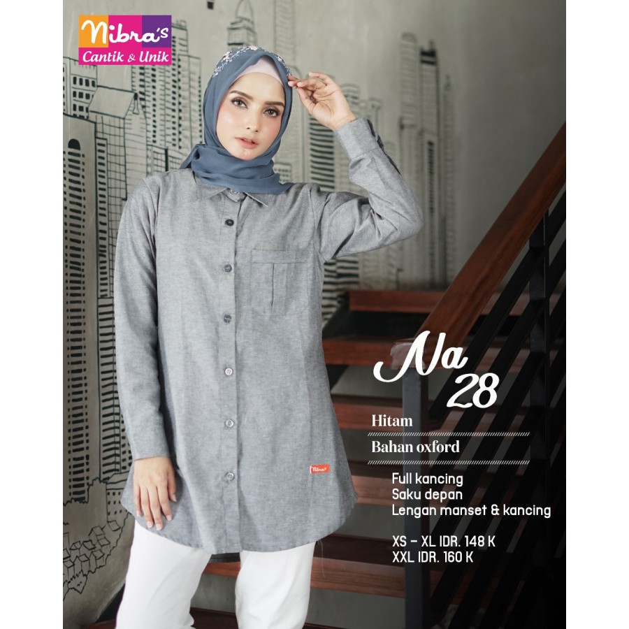 Blus Nibras Atasan Terbaru Na 28 Blus Formal Blus Polos Blus Kerja