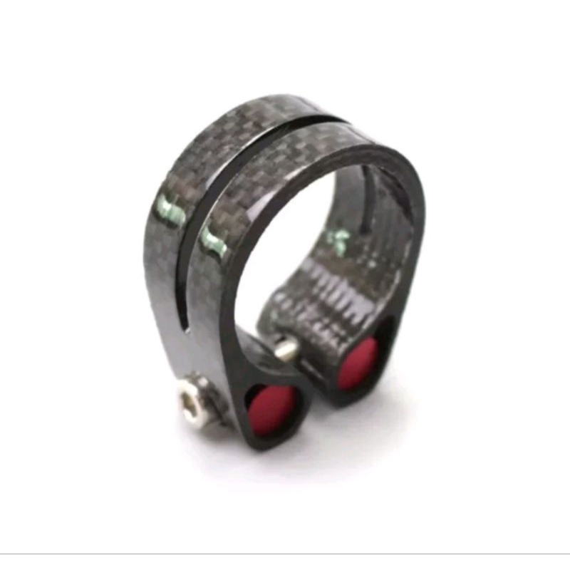 Seatclamp seatpost Carbon 31.8mm Seat Clamp Carbon For Seatpost 27.2mm 28.6mm Seatclamp Sepeda