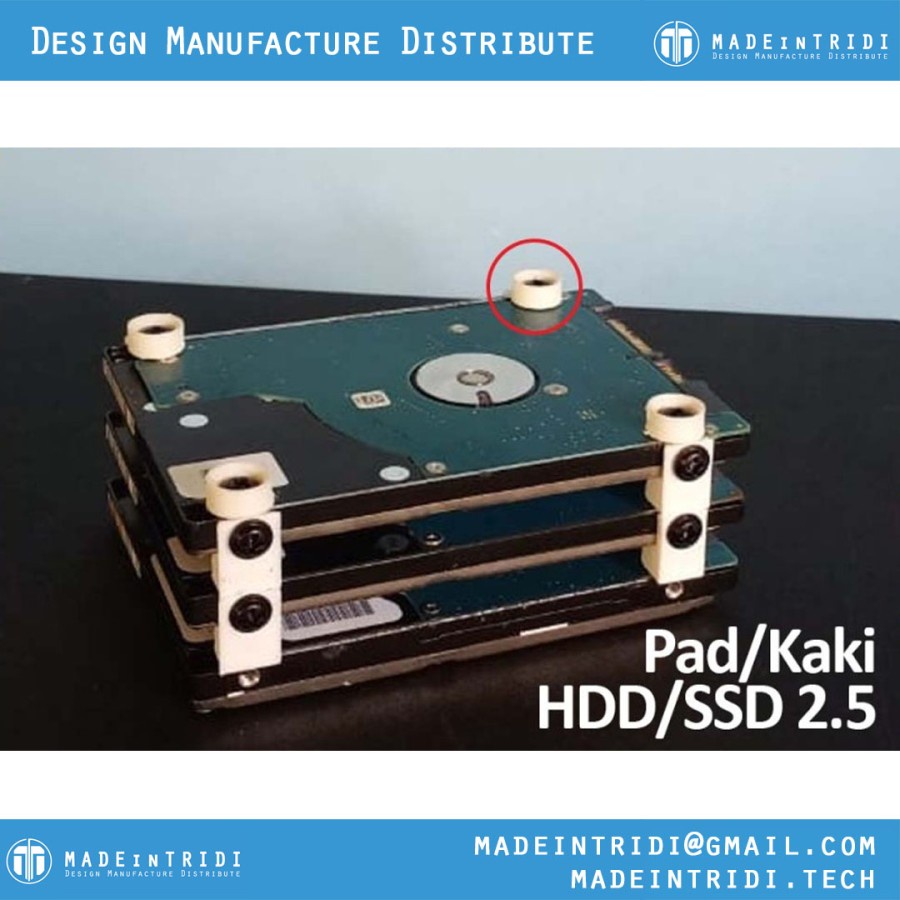 Pad hdd ssd 2.5 kaki ssd hdd 2.5