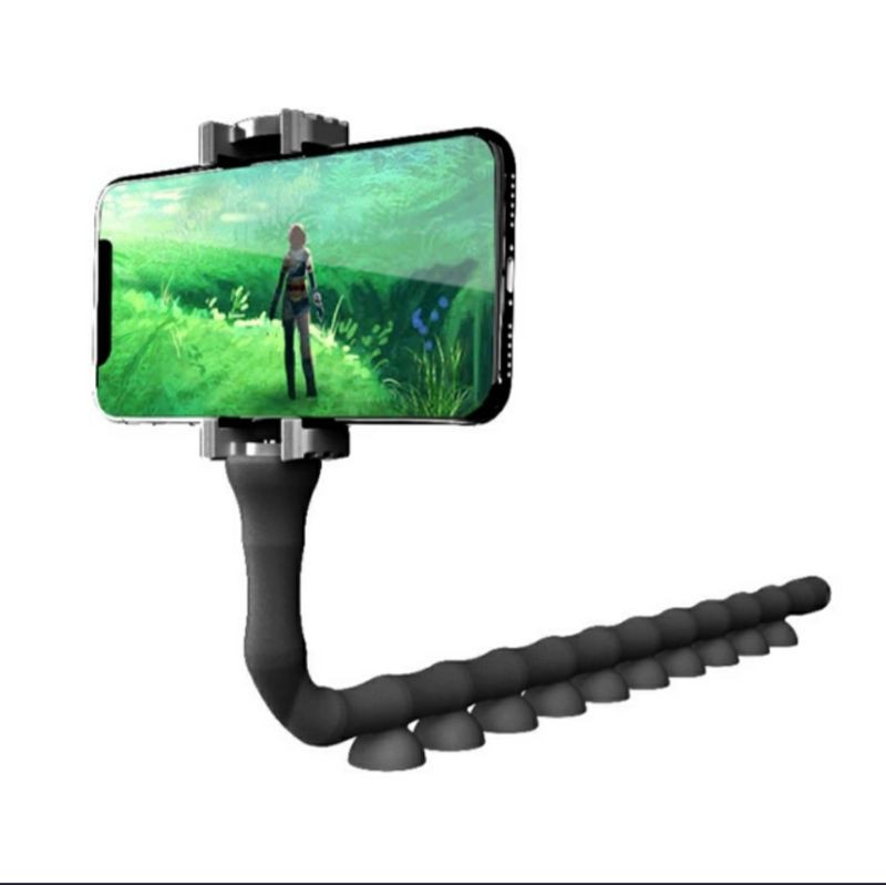 LAZYPOD TRIPOD HOLDER CUTE WORM FLEKSIBEL 360 DERAJAT / HOLDER HP / STAND HP / LAZYPOD GURITA