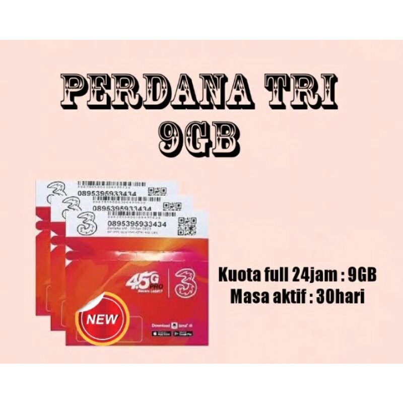 perdana Tri HAPPY 9GB