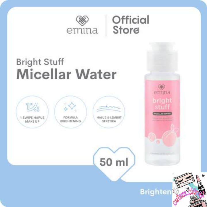 ☃Cutezz_Ching1☃Emina Micellar Water Bright Stuff Micellar Water 100ml / 50ml