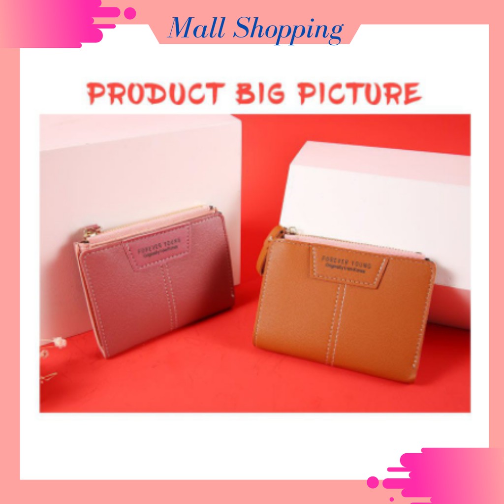 (COD) Dompet Wanita Dompet Resletting Dompet Kecil MALLSHOPPING