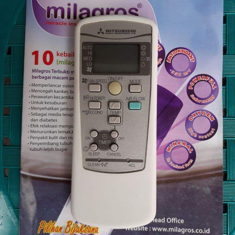 REMOTE AC MITSUBISHI Original . Seri RKX502A001B .
