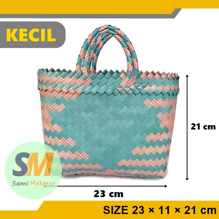 

Tas Anyaman Plastik Lurik ukuran KECIL SMALL (S) Keranjang Belanja Plastik Souvenir Parcel Hampers