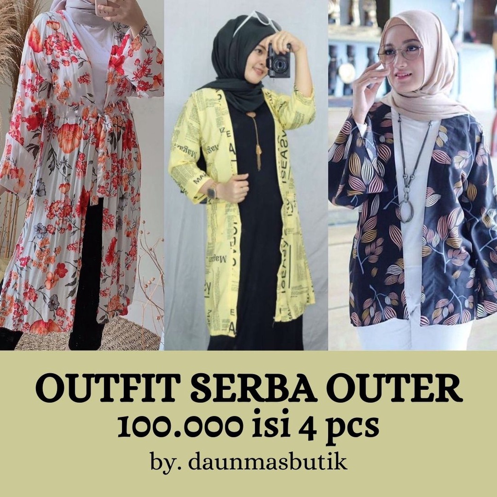 OUTFIT SERBA OUTER 100.000 isi 4 pcs