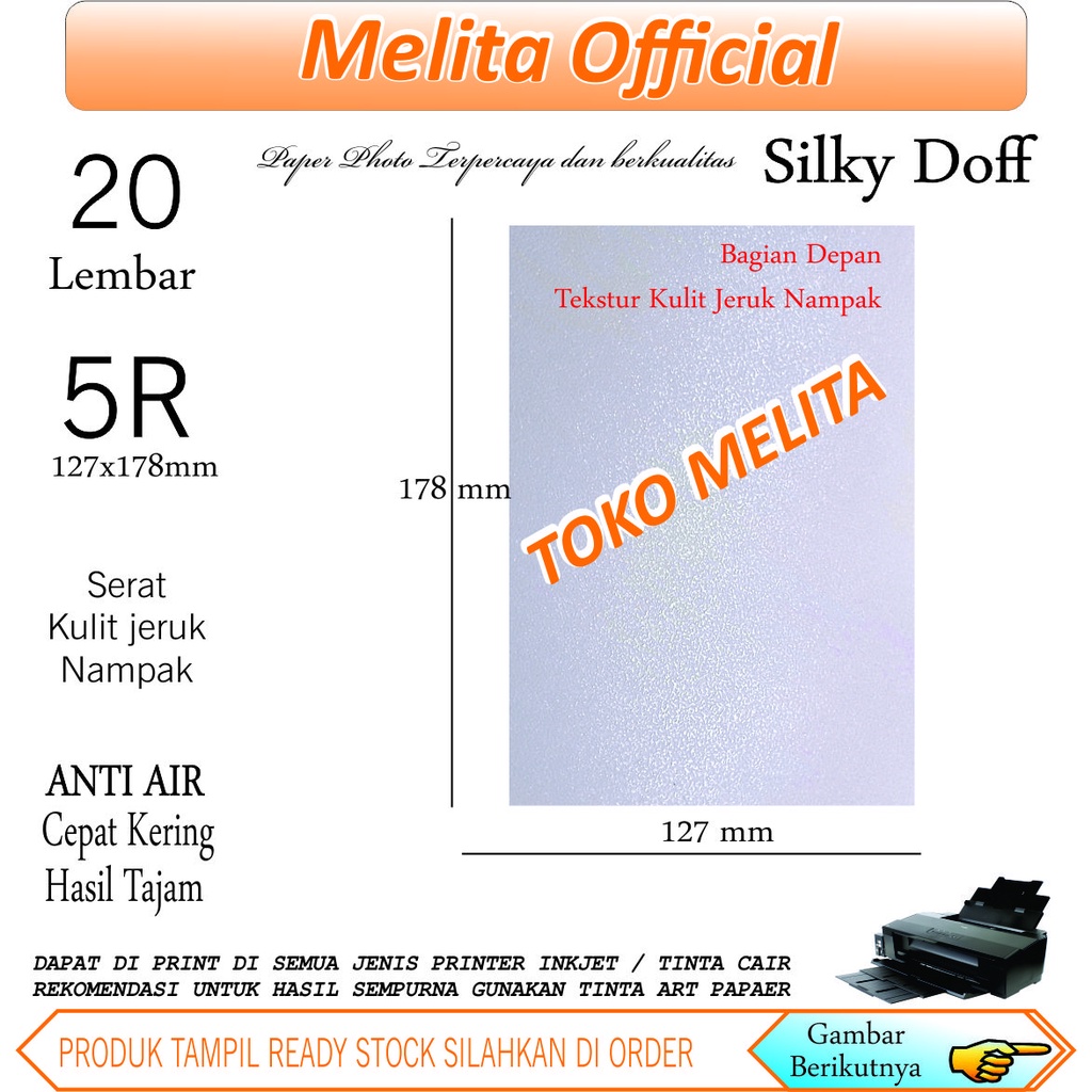 Paper Kertas foto fujifilm doff 5R paper photo silky dof