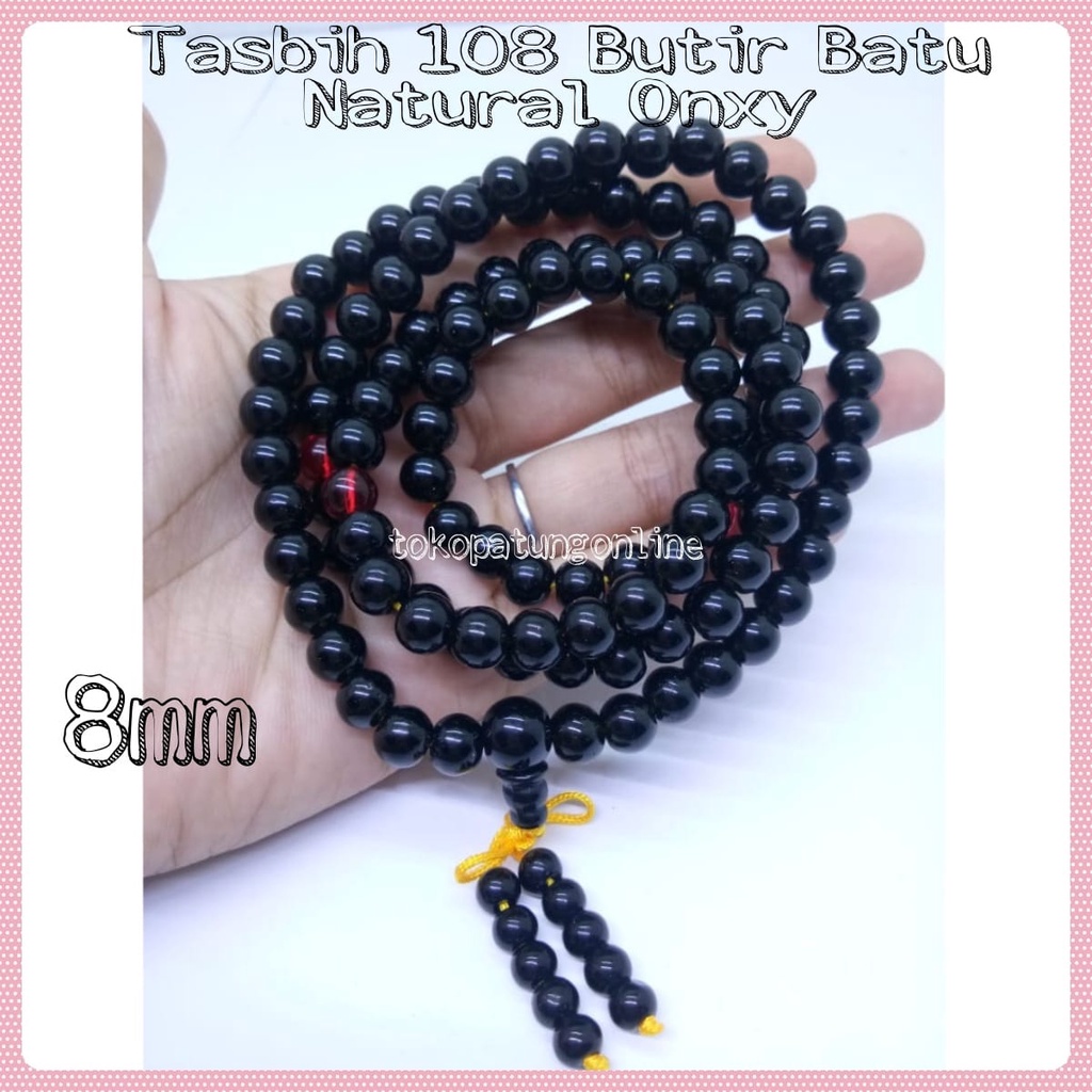 Tasbih Batu Natural Onxy Hitam