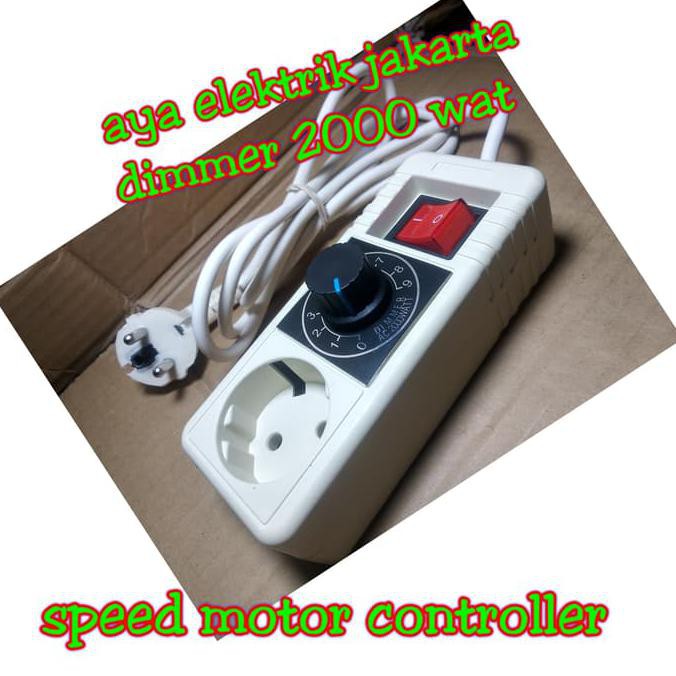 (READY COD) dimmer ac 2000 w pengatur kecepatn dinamo bor kipas gerinda - satu lubng PRODUK TERBATAS