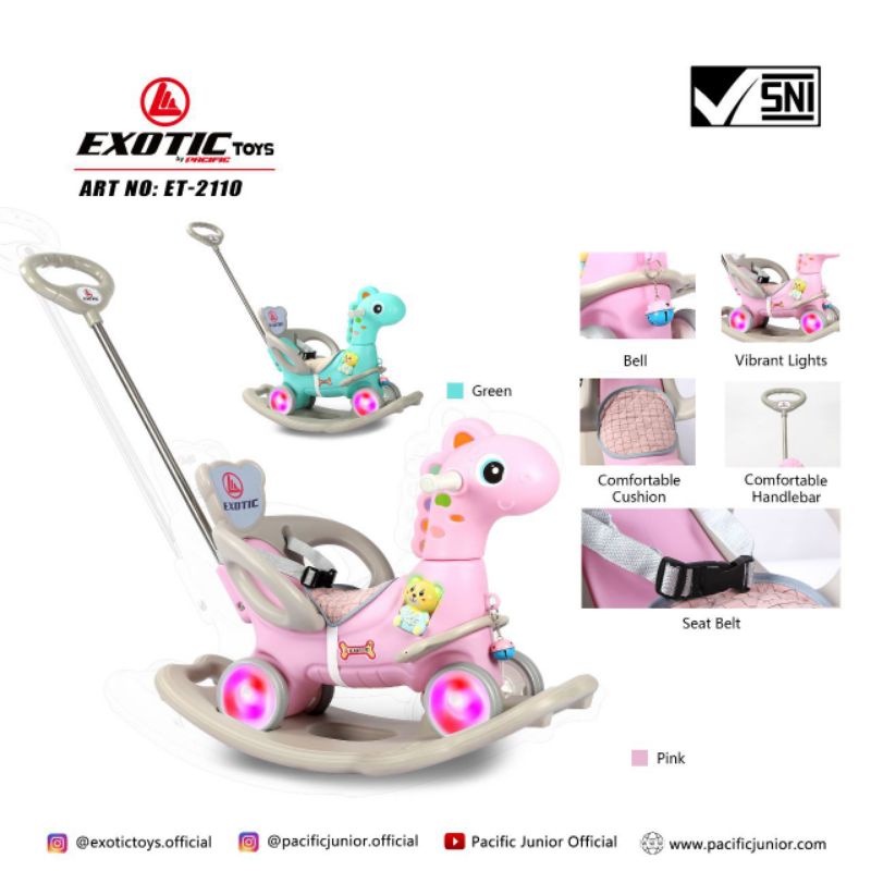 kuda jungkat jungkit rocking horse exotic 2110