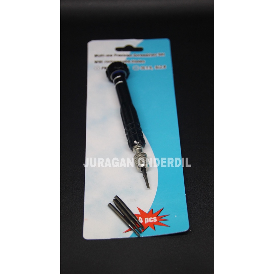 obeng tangkai free 4 pcs refill jam tangan kacamata dll murah meriah bisa COD