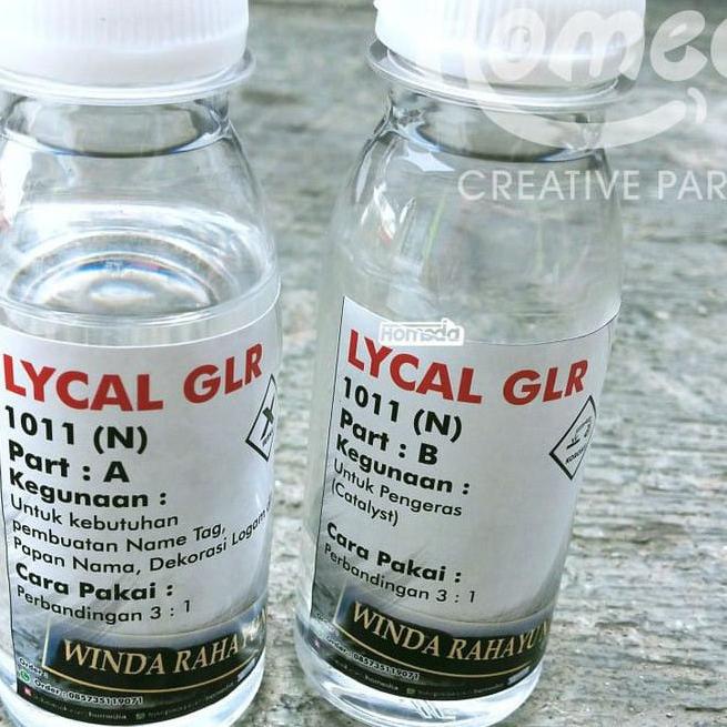 

[KODE PRODUK 08DWD9341] Resin Lycal Lical Bening Lentur 1011 Name Tag Papan Nama 100 ml