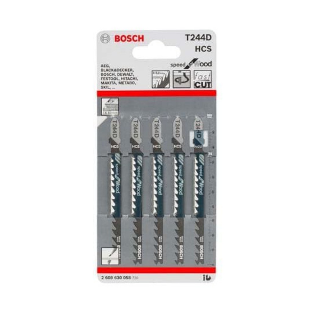 BOSCH T 244 D Mata Gergaji Jigsaw Halus / Jigsaw Blade Clean Cut