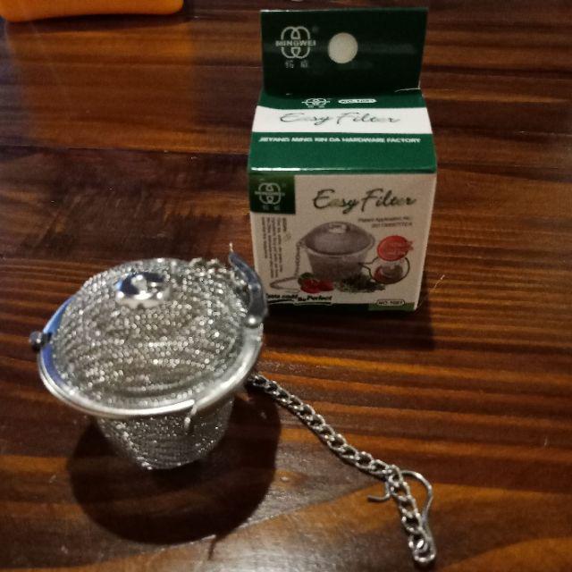 Infuser Penyaring Daun Teh Dengan Bahan Stainless Steel Dan Bentuk Bola Daun Reusable