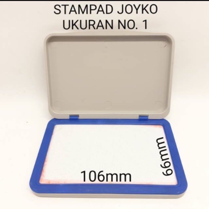 JOYKO STAMP PAD - TEMPAT BANTALAN / STEMPEL PAD / BAK STEMPEL UKURAN 0 KECIL / 1 BESAR