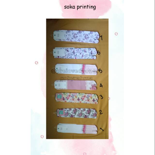 Soka printing / kaoskaki motif/ kaos kaki soka printing
