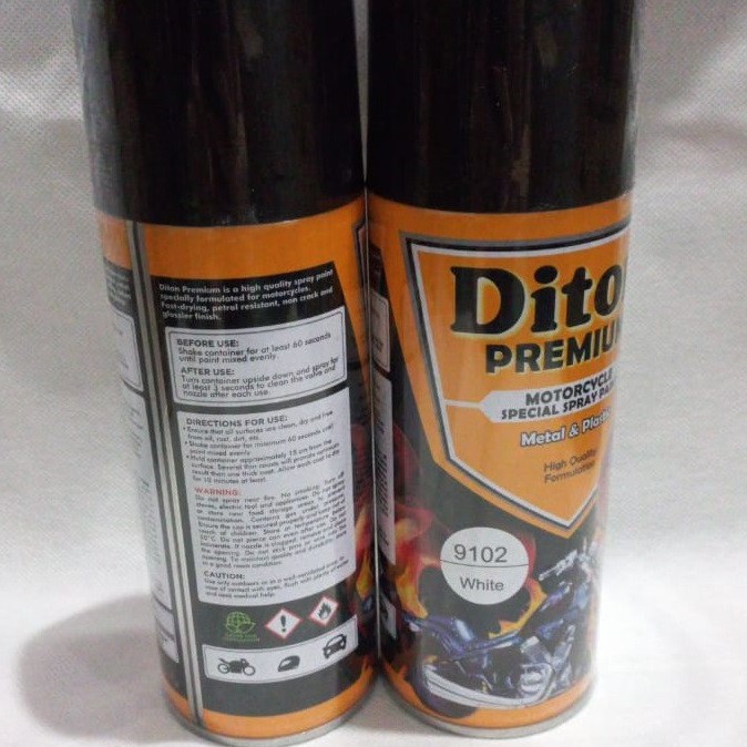 Pilok Pilox Cat Semprot DITON Premium 9102 White / Putih Glossy / Putih Mengkilap (400cc / 400ml)