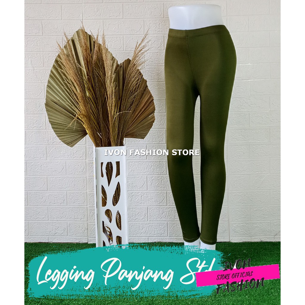 LEGGING PANJANG SPANDEX 3 UKURAN WANITA PREMIUM ADEM