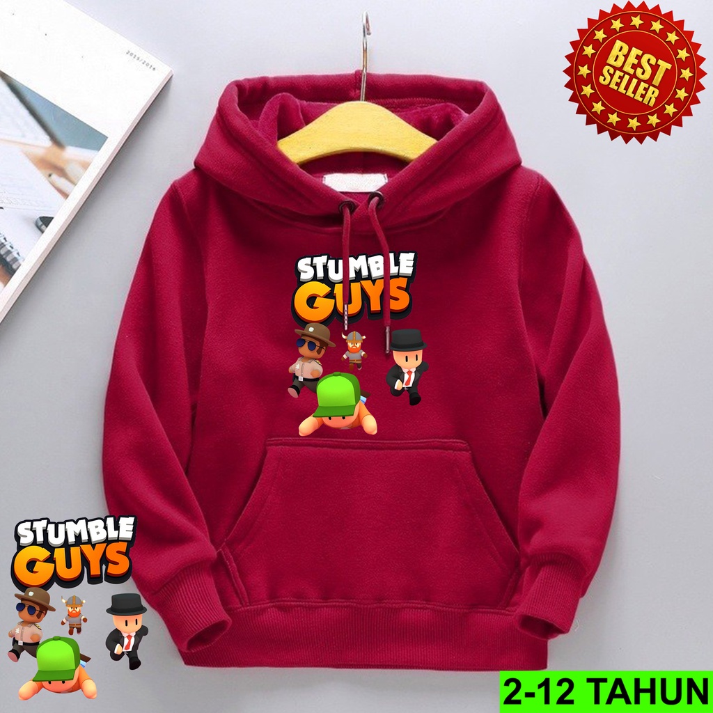 Hoodie Stumble Guys Anak Laki Laki Perempuan / Hodie Anak Usia 2 3 4 5 6 7 8 9 10 11 12 Tahun / Jaket Game Stumble Guys Anak Cewek Cowok / Switer Distro Bisa Cod / Suiter STUMBLE GUYS Anak Terbaru / Sweeter Anak / Switer Anak