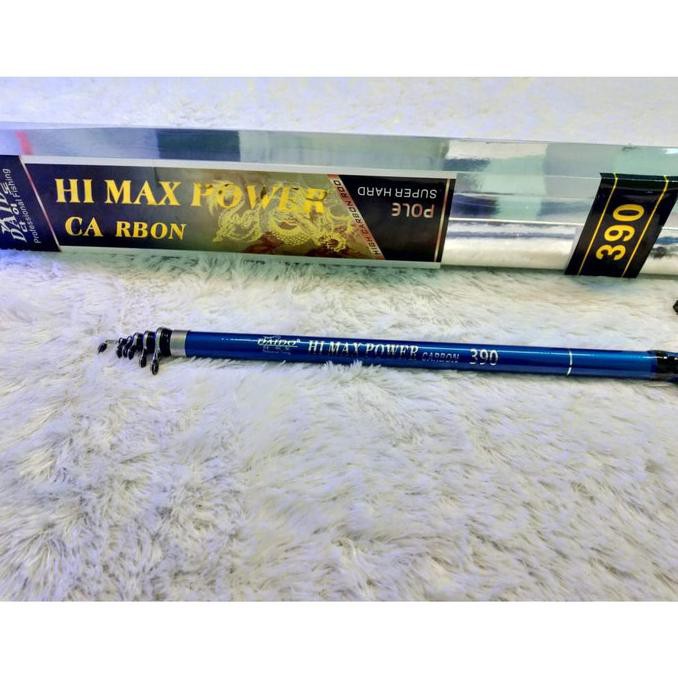 TERMURAH Joran Tegek Kolong Daido Hi Max Power Carbon 390 Cm Super Hard Pole