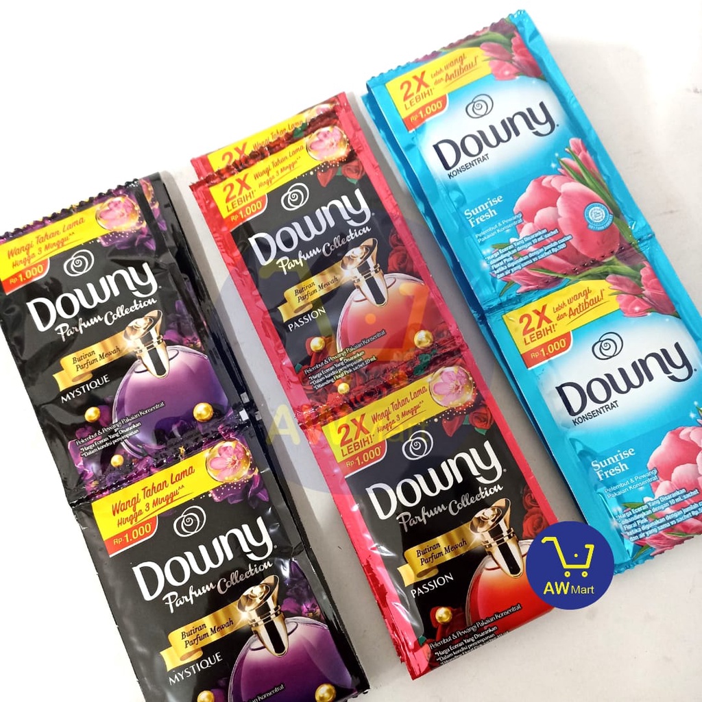 DOWNY RENCENG ECER RP 1000 PARFUME COLLECTION 6 SACHET X 20 ML - ALL VARIAN