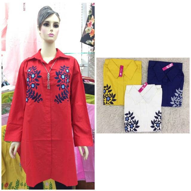 Baju Gamis Wanita QCE330 CLLAIRE Baju Tunik Blus Gamis Tunik Jumbo Wanita Grosir BEST SELLER