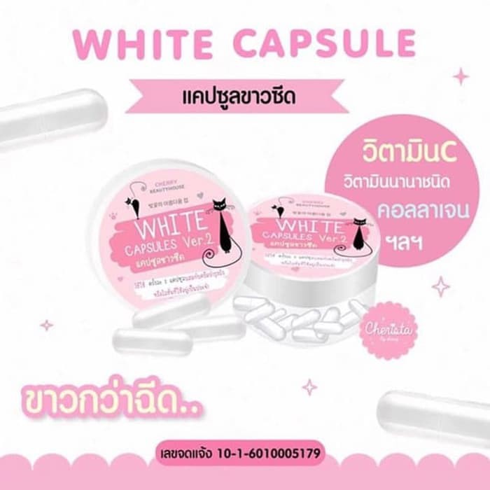 WHITE CAPSULE VER2 ORI THAILAND - KAPSUL PEMUTIH AMPUH New