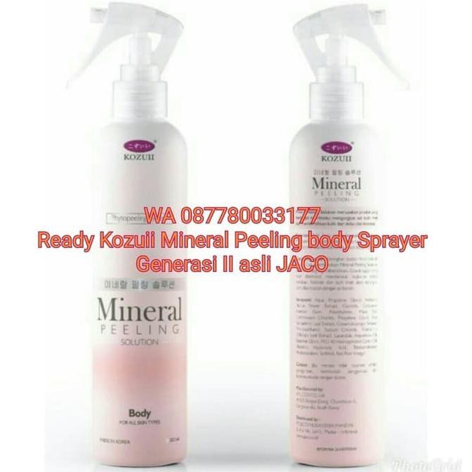 Promo Kozuii Mineral Peeling For Body Sprayer Asli Jaco Tv Jual Eceran Kekinian
