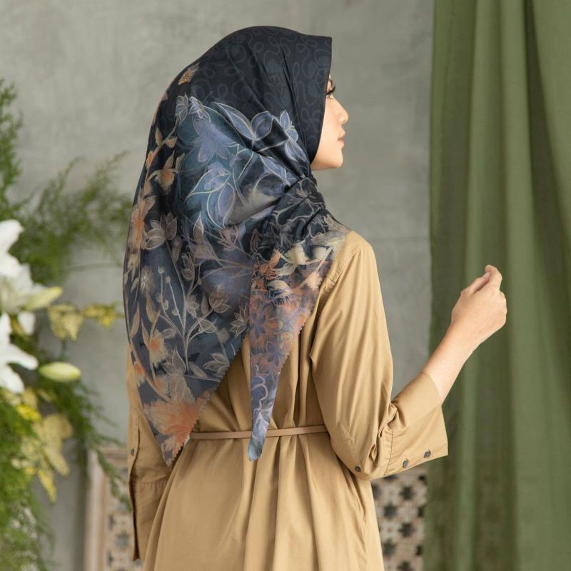 PROMO kerudung segi empat motif baru 2022/hijab denay kw/jilbab denay full motif terbaru 2022