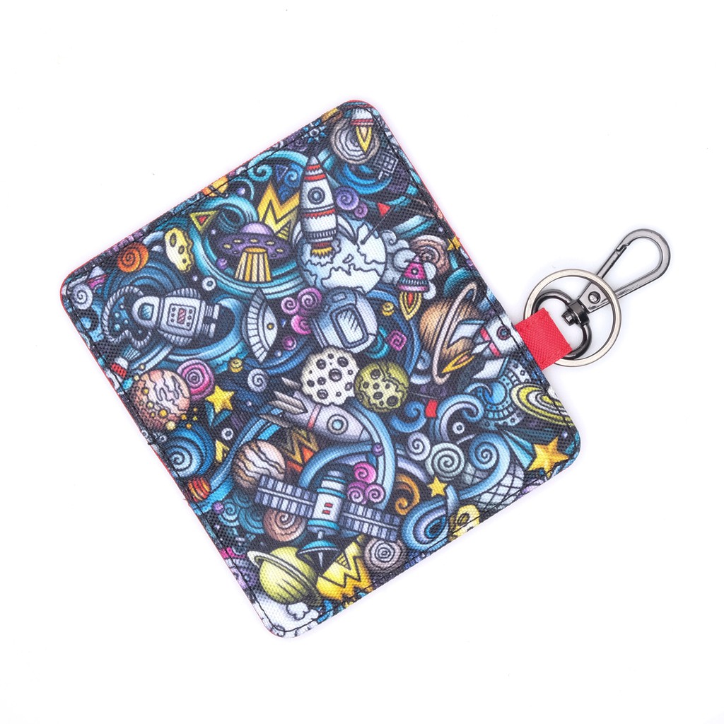 Gantungan Kunci Mobil Motor Dompet STNK Kain Motif space KC041