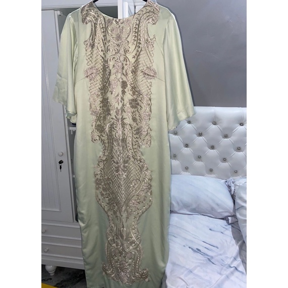 kaftan by arra paola mint dress